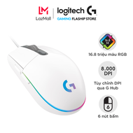 Chuột game có dây Logitech G203 Lightsync - Tùy chỉnh RGB 6 nút lập trình nhẹ 8.000 DPI cảm biến chu