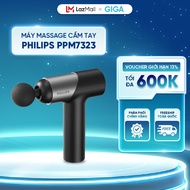 [ Hỏa tốc HN - HCM ]  Máy Massage cầm tay Philips PPM7323 - 7 cấp độ khác nhau - 6 đầu massage đa nă