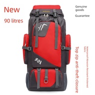 Beg pendakian gunung luar mixi backpack travel bag 90L Large Size Zipper Waterproof Outdoor Working 