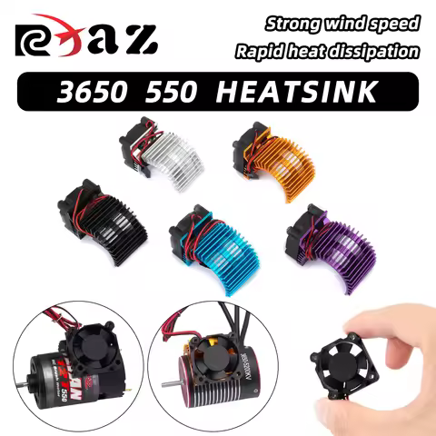 RCXAZ Motor Cooling Radiator Motor Fan for 1/10RC 540 550 3650 3670 Brushless Motor RC Car Truck Dir