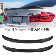 For BMW 3 Series F30 F35&M3 F80 Sedan CS Style Carbon fiber Rear Spoiler Trunk wing 2011-2019 FRP ho
