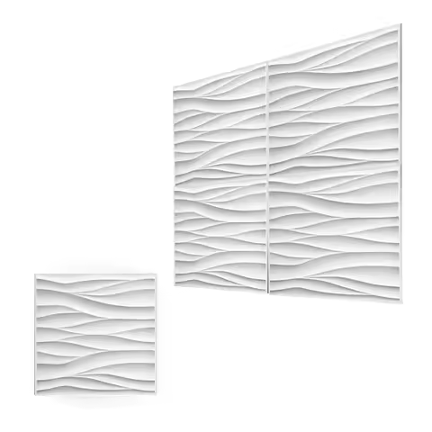 3D Wall Panels, Textured PVC Wall Panels for Interior Wall Decor, 11.8''x11.8'' , Pack of 12/20 Tile