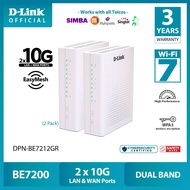 D-Link DPN-BE7212GR BE7200 Dual Band 2x10G LAN/WAN Wi-Fi 7 Wireless EasyMesh Router