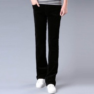 Men's Corduroy Micro-Flared Pants, Korean Slim-Fit Flared Pants