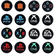 2 x Thumb Stick Grip Cap ABXY Home Joystick Cap Cover Case Thumbsticks for PS5 PS4 PS3 PS2 Xbox One Xbox One Slim Elite Xbox 360 Slim Switch Pro Controller Replacement (F)