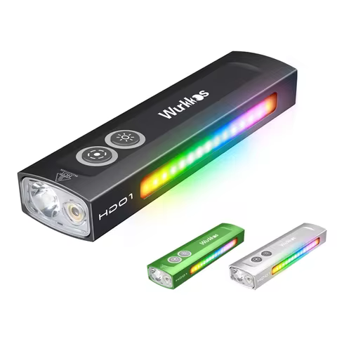 Wurkkos NEW HD01 Multifunctional Flashlight 1200 LM with Green Light White Light 90CRI Side RGB Ligh