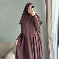 CODE E62X EXCLUSIVE AYUUSET Women's Exclusive Batwing Abaya Suit Hijab Model One Set Large Jumbo Siz