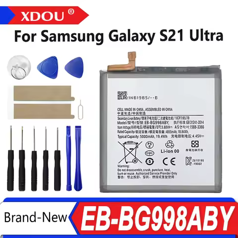 Brand New EB-BG998ABY 5000mAh Replacement Battery for Samsung Galaxy S21 Ultra G998 5G Mobile Phone 