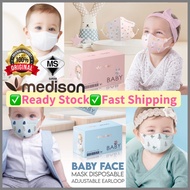 MEDISON 4Ply Baby 3D Medical Face Mask 0-3 Years Old Baby Kids 3D mask Baby Face Mask Baby Mask Mask Budak