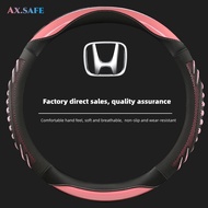 【Ax.safe】Honda Steering Wheel Cover Civic Fit Freed Stream Shuttle Jazz City HR-V CR-V Vezel Steering Wheel Cover Spot Universal