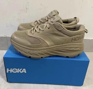 🔝HOKA ONE ONE Bondi L suede 戶外跑鞋 棕色 男女同款