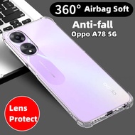A58 4G/A78 4G/Realme C55/C53 Shockproof Clear Case Camera Cover Oppo A98 5G/Reno 8T 5G/A78 5G/A58 5G