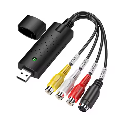 USB 2.0 Easycap Capture 4 Channel Video TV DVD VHS Audio PC Capture Card Adapter USB 2.0 to AV Video