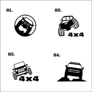 CAR CLUB STICKER 4×4
