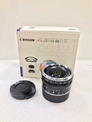 99%新！Zeiss 21mm f4.5 ZM C BIOGON Carl zeiss