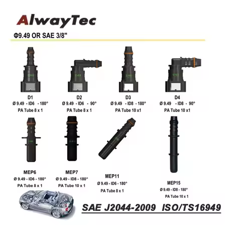 Quick Fuel Line Connector Auto Fuel Line Hose Quick Disconnect Connector Automotive Fuel Line Hose Q