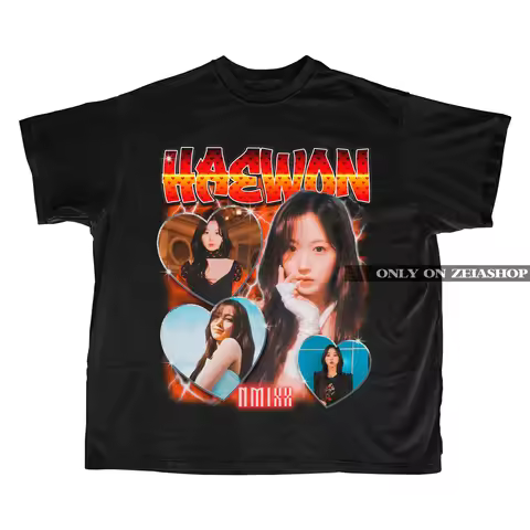Nmixx Haewon Retro 90s Bootleg T-shirt - Kpop Retro Tee - Kpop Gift for her or him - Kpop Merch - Nm