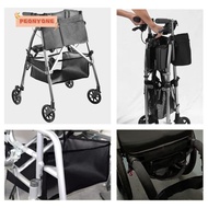 PEONYTWO Cart Bag, Dustproof Durable Wheelchair Storage Bag, Portable Portability Solid Sunscreen Wheelchair Hanging Basket