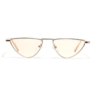 Swift Metal Glasses Sharp Angle Cat Eye Light Color Lens Sunglasses Men Unique Sweet Cool Sunglasses