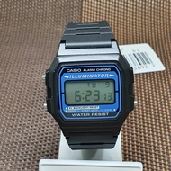Casio F-105W-1A Digital Black Resin Alarm Illuminator Sport Watch