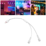 s2mwvn 2 Male to 1 Female Y Splitter Fit for Govee H705A H705B H705C Permanent Outdoor Light 3 Pin C