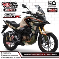 CB 150 X Full Body Sticker - CB150X Decal - Cool CBX Striping Variations - CB 150X Fullbody Decal De