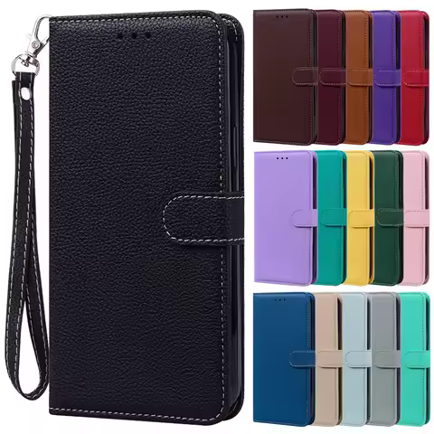 Matte Wallet Phone Case on For Samsung Galaxy A34 A 34 A04 A04S A54 A14 5G SM-A346 Black Flip Cover 