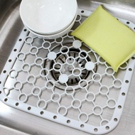 tatakan panci mangkuk tahan panas grates for sink tempat cuci piring - putih 