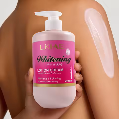 LKIAE Whitening Body Lotion, With Vitamin C, Vitamin E, Turmeric, Softening Skin, Deeply Moisturizin