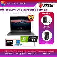 MSI Stealth A16 MercedesAMG AI+ A3XWGG-037 16''QHD+(Ryzen AI 9 HX 370,32GB,2TB SSD,RTX5070 8GB,W11)