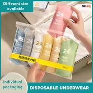 Disposable Panties Pure Cotton Mid-waist Underwear Woman Panties Women Disposable Underwear