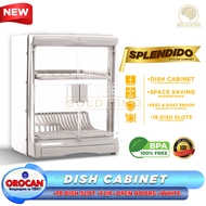 Orocan Splendido Dish Cabinet 18 Dish Slot Dining Plates & Utensils Organizer Lagayan ng Plato Baso 