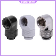 G1/4 Thread 90 Degree Fitting Adapter Rotary Fitting Water Cooled Connector [superecho.my]