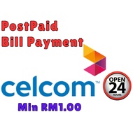 CELCOM POSTPAID BILL PAYMENT MIN. RM 1.00 REAL TIME