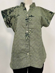 Calla Batik Women Short Sleeve Batik Blouse CA020103