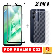 PACKAGE 2 INC 1 Tempered Glass REALME C33 /REALME C35/C30/C11/C12/C15/C20/C3/C31/C2/NARZO 50A PRIME/