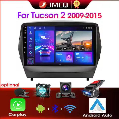 JMCQ 2 Din Android 4G Car Radio Multimidia Video Player Navigation GPS For ix35 Hyundai Tucson 2 LM 