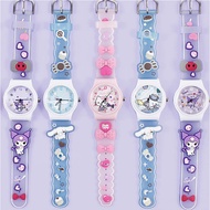 Sanrio series quartz watch Cartoon Kuromi student watch Cinnamoroll watch Cute girls quartz watch