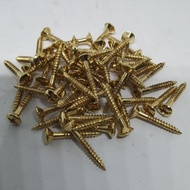 Baut screw cacing M2,5X20 gold gurih