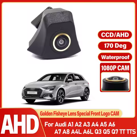 AHD Night Vision Waterproof Car Front View Camera For Audi A1 A2 A3 A4 A5 A6 A7 A8 A4L A6L Q3 Q5 Q7 