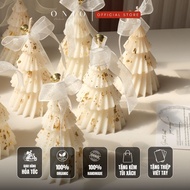 [XMAS COLLECTION] Scroll Christmas Tree - Twisted pine Tree candle (70g - 6x8,8cm)