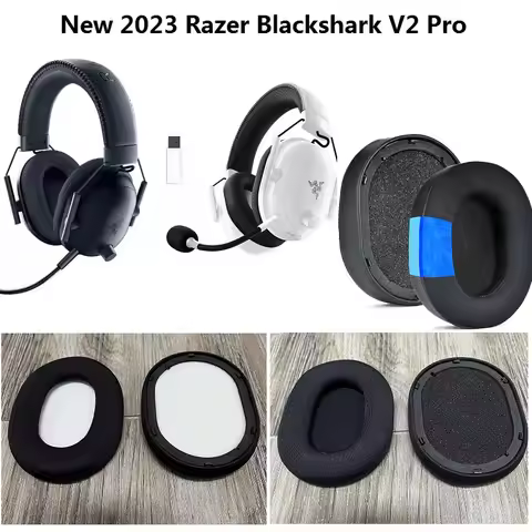 2023 version ear pads for Razer BlackShark V2 Pro Gaming Headset replacement original Earmuffs Ear C