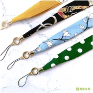 Qingqing Stationery CP-254 Silk Scarf Mobile Phone Lanyard-Simple Life Have A Good Visit To The Shop