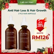 Lab On Hair 2Pcs HairFall Control Ampoule - Reduces Hair Loss Rambut Rontok with PDO and Ginger