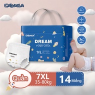 Kaduola Diaper Pants Size 7XL 14 Pieces Individually Wrapped in Each Piece Super High Quality for Su