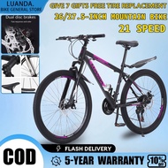 LUANDA Mountain Bike 26/27.5 inch For Adult Bike 21 SPEED Positioning Gear alloy frame Road Bike
