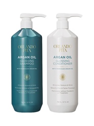 ORLANDO PITA Argan Oil Shampoo and Conditioner Set, 27 Fl Oz Value Pack- Premium Nourishing Hair Car