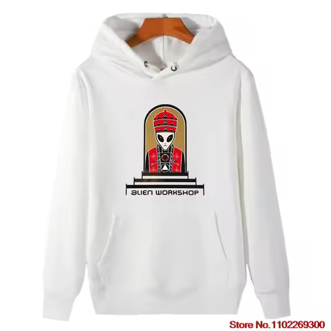 Vintage 90S Hooded Shirt Alien Workshop Skateboarding Hook Upsharajuku Hooded sweatshirts High Quali