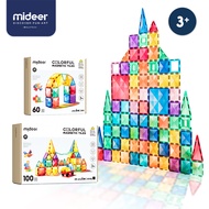 Mideer Colorful Magnetic Tiles - 40/60/100/Marble-Run/Distinctive available