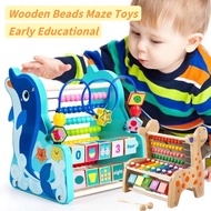 Wooden Beads Maze Toys for Toddler Kids Early Educational Activity